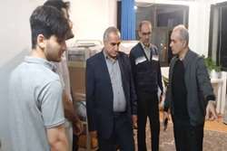 بازدید شبانه معاون فرهنگی از خوابگاه‌های دانشجویی دانشگاه علوم پزشکی گیلان